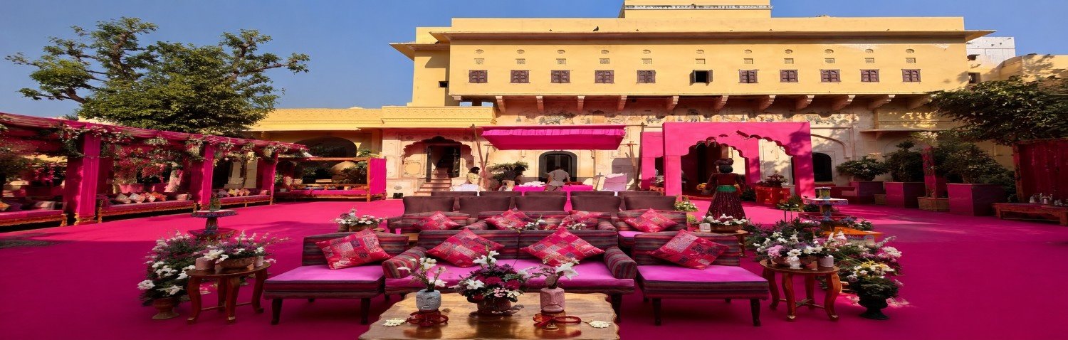 Birthday event planner in Jaipur setting up party decoration - Vega Star Events